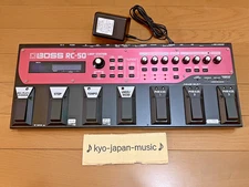 Boss RC-50 Loop Station With Adapter Made in Taiwan Effect Pedal Used From Japan