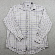 Van Heusen Shirt Mens XL 17.5 34/35 Flex Regular Fit Stretch Button Long Sleeve