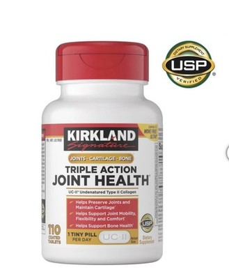 Kirkland Signature Triple Action Joint Health UC-II Collagen 110 Tablets