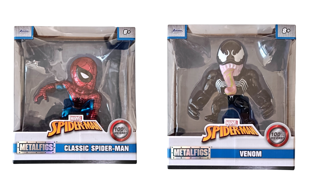 Jada Blu Marvel 4" Figura Classica Di Spiderman - Immagine 4