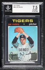 1971 Topps High # Joe Niekro #695 BGS 7.5 0q3