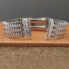 16mm 17mm 18mm 19mm 20mm Stainless Steel 1970s Classic Unused Watch Band