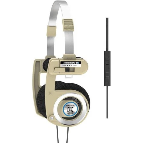 Koss Porta Pro Wired Rhythm Beige Limited Edition On-Ear Headphones Mic and Case - Picture 1 of 8