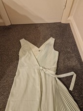 BNWOT Pale Green Wrap Dress Size 16 Make Chi Chi London