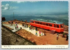 Vintage Pikes Peak Cog Railway Photochrome Postcard by Sanborn