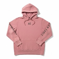 American Eagle M Pink Hoodie Womens Casual Cozy Athleisure Pullover Sweatshirt