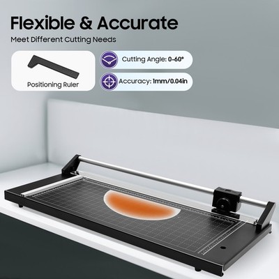 24'' Precision Rotary Photo Paper/PVC Photo studios Manual Trimmer Roller Cutter