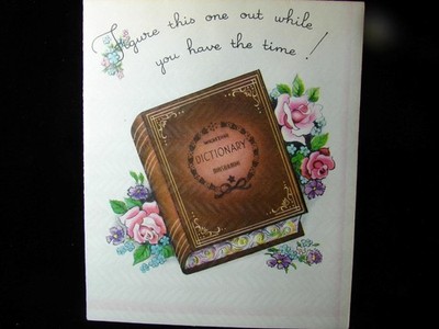 VINTAGE ''SOME GAME TO AMUSE YOU!!'' GET WELL GREETING CARD