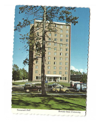 Tamarack Hall Bemidji State University Bemidji Minnesota VTG postcard Unp