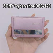 English Sony Cyber-Shot DSC-T20 Pink Digital Camera 8.1MP 3x Optical Zoom Cute