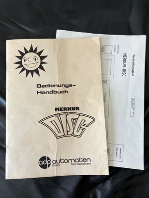 MERKUR DISC Bedienungshandbuch Spielautomat 1983 mit Verdrahtungsplan - Bild 1 von 2