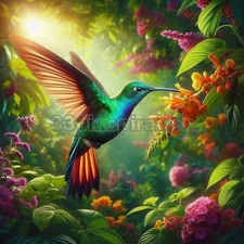 Digital Image Picture Photo Wallpaper Background Desktop Art Hummingbird #A108