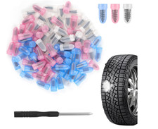 100PCS Screw Tire Plugs Kits with Screwdriver 3 Sizes Screw in Tires Plugs Self