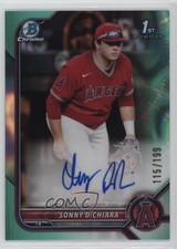 2022 Bowman Draft Chrome Pick Aqua Lava Refractor /199 Sonny DiChiara Auto 0t24