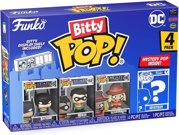 Pack 4 Figuras Funko Bitty POP Batman DC Comics [203397]