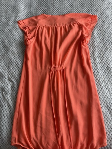H&M Women’s Coral Orange Sleeveless Summer Dress size 10 EUR 38 - Picture 4 of 6