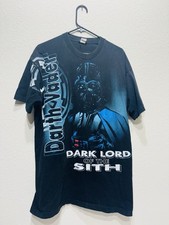 Star Wars Darth Vader Dark Lord of the Sith Vintage 90s Black T-Shirt XL