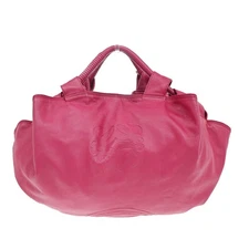 LOEWE Anagram Logo Nappa Aire Hand Bag Leather Pink GHW Spain 84EF792