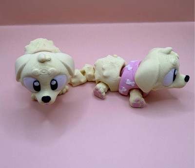 3D Printed Jiggle Pet Golden Retriever 