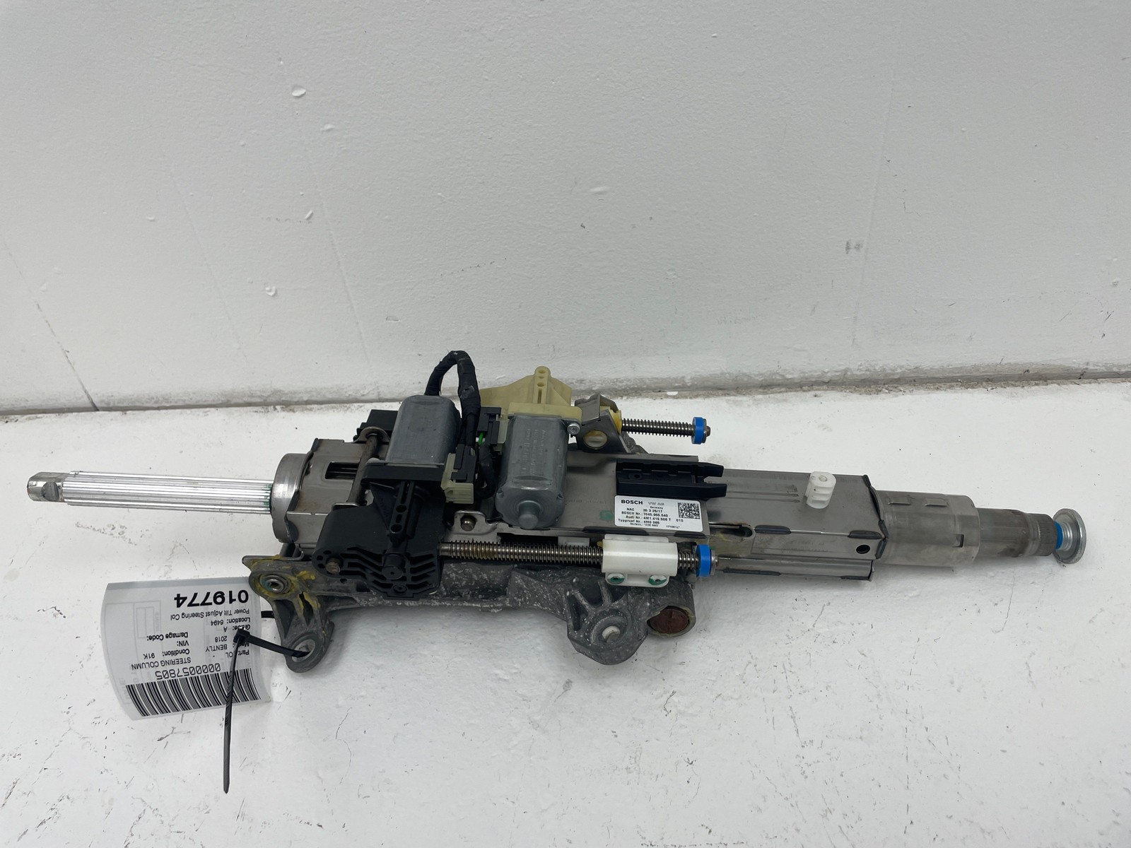 2015-2020 BENTLEY BENTAYGA OEM Power Tilt Adjust Steering Column Assembly