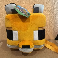 Minecraft Fox Plush Backpack, 12.5" Orange New With Tags