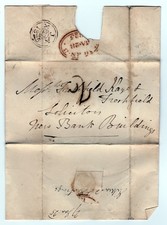 Postal History. Pre-stamp. London local posts. 'JA   X/27   1825'