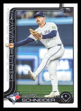 Davis Schneider 2025 Topps Series 1 #342 Toronto Blue Jays