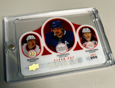 2021-22 UD Series 1 Matthews Tkachuk MacKinnon Clear Cut Leaders Shots On Goal