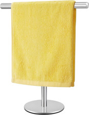 Standing Hand Towel Holder Towel Rack Stand, Stainless Steel Nickel T-Shape