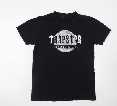 Trapstar Herren T-Shirt schwarz Grafik Logo Rundhals M