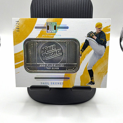 2024 Impeccable Rated Prospect Paul Skenes /25 #15 Pirates. Silver Bar