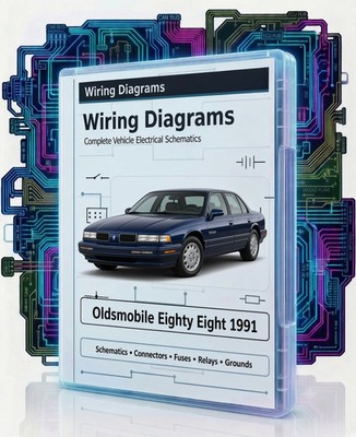 1991 Oldsmobile Eighty Eight Color Electrical Wiring Diagrams PDF on USB