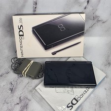 Nintendo DS Lite Onyx Black Console w/Box OEM Matching Serial VGC CIB Complete