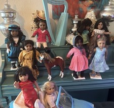 American Girl Dolls Lot of 9 & Pets & Accessories Pleasant Company
