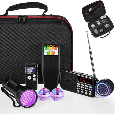 8 Pcs Ghost Hunting Equipment Kit, Include 1 Emf Meter 1 EVP Voice Recorders 1 S