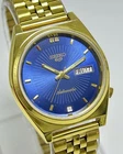 Vintage Seiko 5 Blue Dial Day-Date Automatic Movement No.6309A Men Wrist Watch