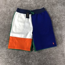 Polo Ralph Lauren Youth Colorblock Sweat Shorts Multicolor Size L 14-16 NEW