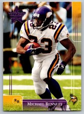 2002 Leaf Rookies & Stars 54 Michael Bennett    Minnesota Vikings Football Card