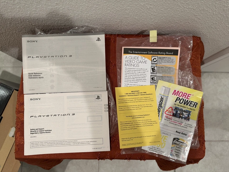 PlayStation 3 NO Console - 80GB Box Only Manuals Original Packing and Blu-ray - Image 4 of 4