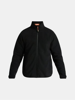 Ozark Trail Men's Fleece Zip Front Jacket Black XL NEW