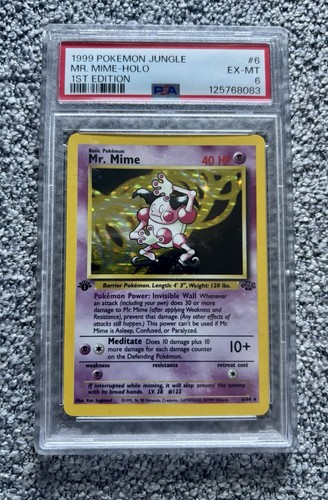 Mr. Mime (1st Edition) graded PSA 6 for sale on eBay