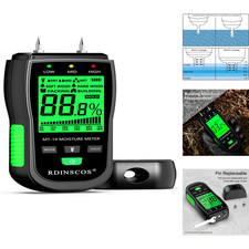 Holzfeuchtemessgerät MT19 12 mm Tiefe 4 Modi LCD Display