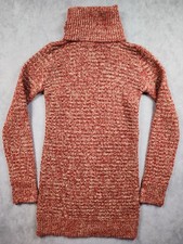 Pins And Needles Sweater Dress Women Small Red Turtleneck Knit Urban Outfitters