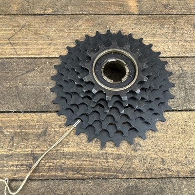 Vintage Suntour 7 Speed Freewheel 30T Black 4 Prong Maeda Japan