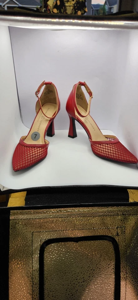 Tacones de lavandería chinos talla 7M usados muy buen estado rojos Foto 2 de 4