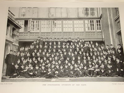 1898 INGENIEURSTUDENTEN ROYAL NAVAL COLLEGE KEYHAM