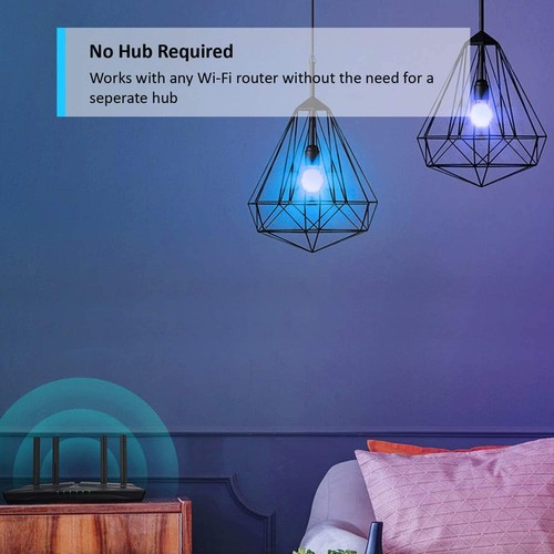 TP-Link Tapo WiFi LED Smart Bulb, Amazon Alexa, Google Home, Multicolour, B22 - Afbeelding 5 van 8