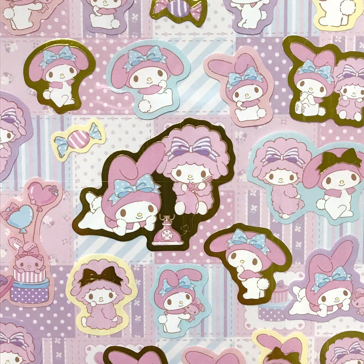 maimero　0811 My Melody (Maimero) Sanrio Sticker Limited DAISO Japan Anime