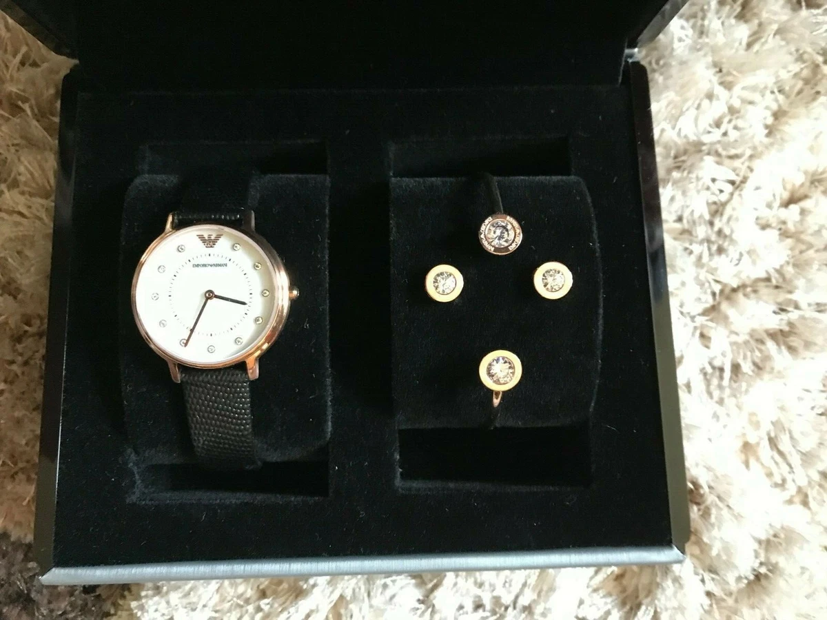 Armani watch 2024 and bracelet set