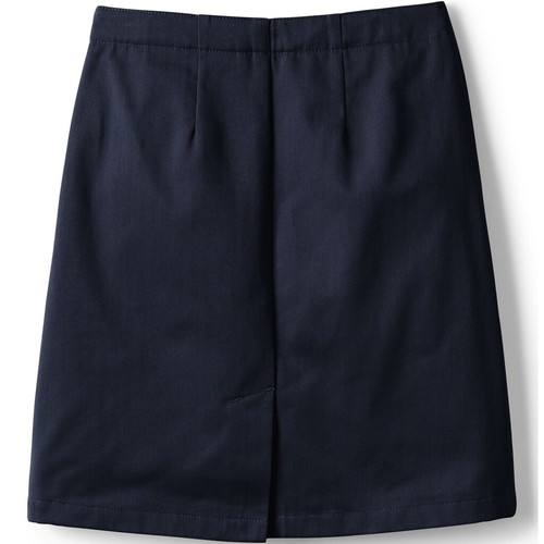 LANDS END Navy School Uniform Long Chino Skort Girls 4 NEW - Picture 4 of 6
